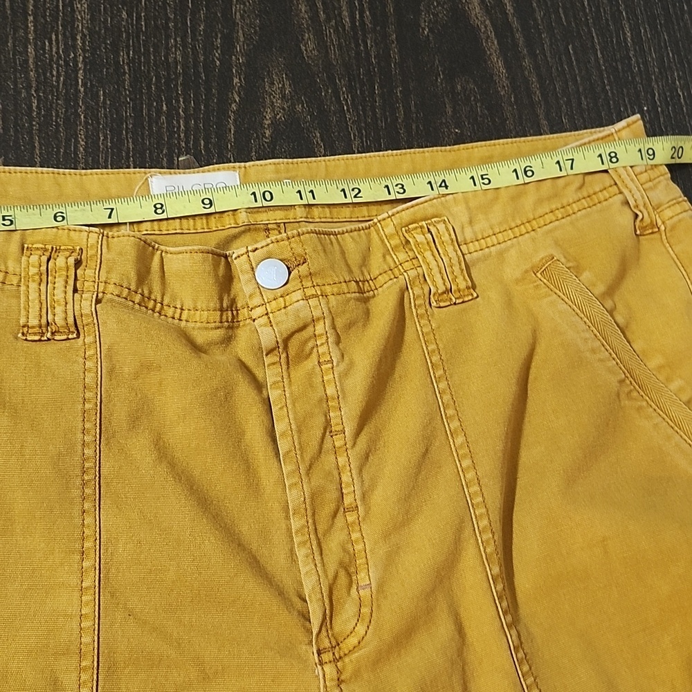 Anthropologie Pilcro Mustard Yellow Yaya Highrise Wide Leg Pants 34 - Picture 4 of 9